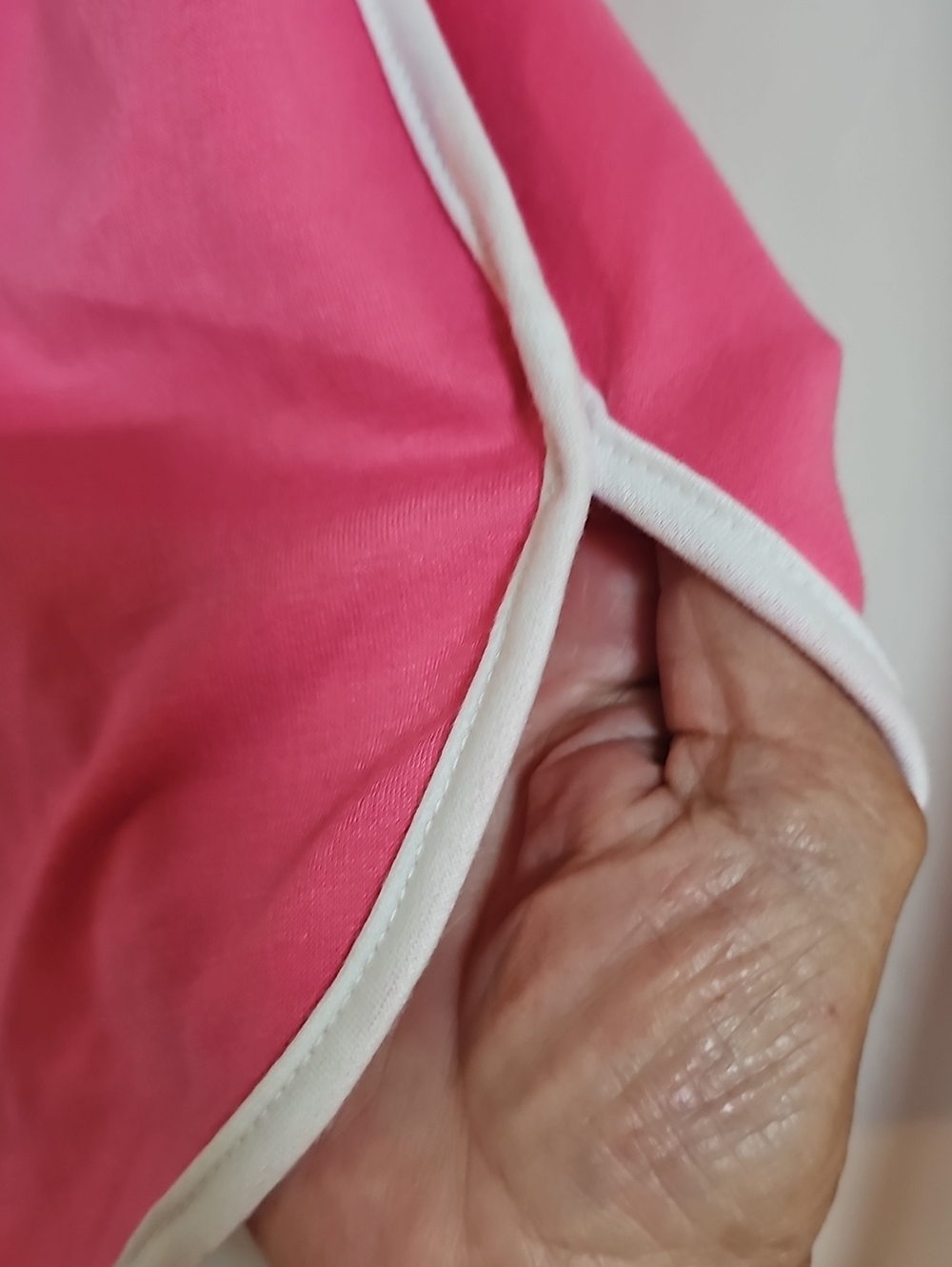 Lularoe Lonica Pink Drawstring Athletic Skirt with White Trim - Picture 4 of 7